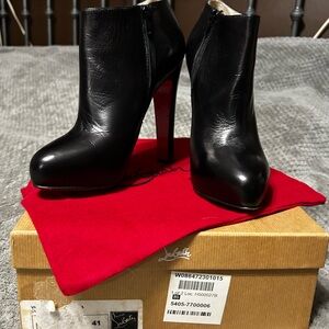 Christian Louboutin Black Heeled Boots